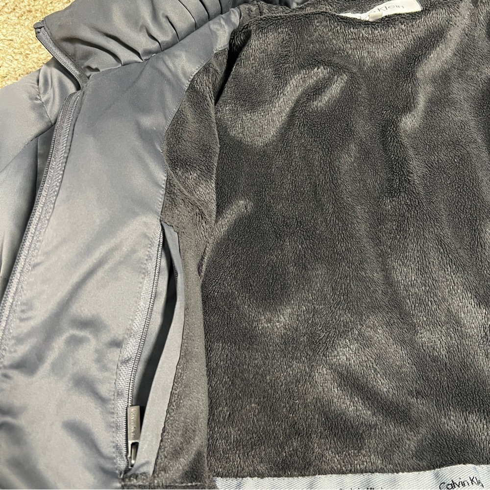 Calvin Klein Gray Down Puffer Jacket Extra Small - Picture 6 of 10